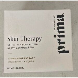 Prima Skin Therapy Ultra-Rich Body Butter 275 Mg Hemp Shea Butter Jojoba 3 Oz